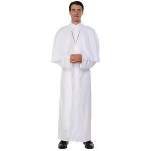 Men's Catholic Sect Holy Father Priest Robe Costume - Mens Large 42-46" chest - 16.5-17" neck - 34-38" waist