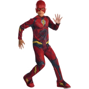 Child's Boys Justice League The Flash Costume - Boys Large (12-14) for ages 8-10 approx 31"-34" waist - 56-60" height