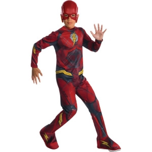 Child's Boys Justice League The Flash Costume - Boys Medium (8-10) for ages 5-7 approx 27"-30" waist - 50-54" height