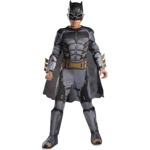 Child's Boys Justice League Tactical Batman Deluxe Costume - Boys Medium (8-10) for ages 5-7 approx 27"-30" waist - 50-54" height
