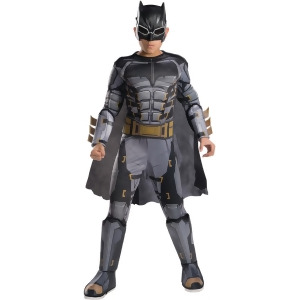 Child's Boys Justice League Tactical Batman Deluxe Costume - Boys Large (12-14) for ages 8-10 approx 31"-34" waist - 56-60" height