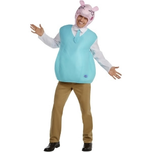 Peppa Pig Daddy Pig Mens Costume - Mens Small (38) 38" chest - 29" waist - 30" inseam - 40" hip