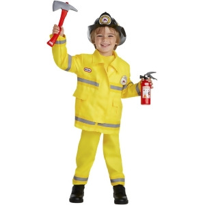 Little Tikes Fireman Fire Chief Toddler Costume With Tools - Child's (4T) for ages 2-4 - 41.5" height - 21" waist - 23" hip - 16" inseam - 23" chest