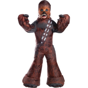 Adult Men's Star Wars Chewbacca Inflatable Costume Large 46 Mens Standard 46 46 chest 36-40 waist 33 inseam 5'9 5'11 approx 170-190lbs - All