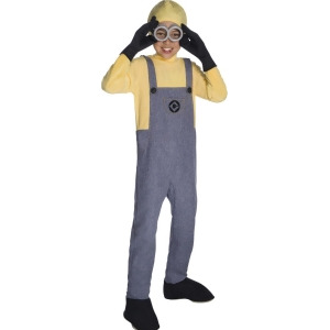 Child's Boys Deluxe Despicable Me 3 Gru Minion Dave Costume - Boys Large (12-14) for ages 8-10 approx 31"-34" waist - 56-60" height