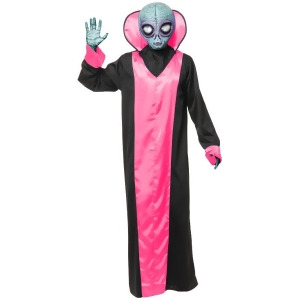 Adult's Mens Take Me To Your Leader Fuchsia Alien Robe - Mens Medium (40-42) 40-42" chest - 5'7" - 6'1" approx 145-175lbs