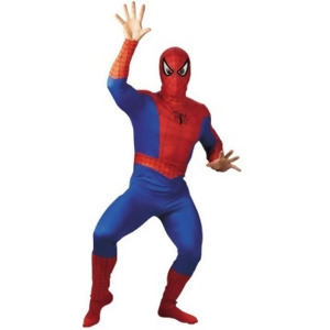 Adults Mens Spiderman Spider-Man Costume X-Large 42-46 Mens Xl 42-46 44-46 chest 5'9 5'11 approx 195-220lbs - All