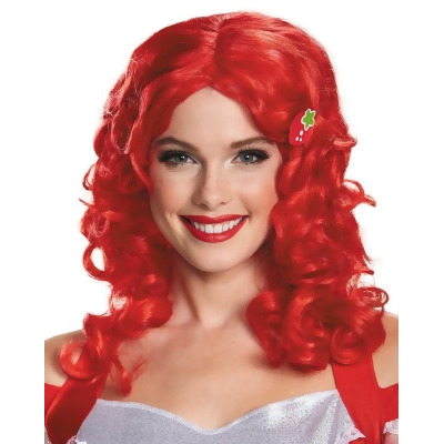 Strawberry Shortcake Deluxe Adult Red Wig Womens Costume Accessory - Standard Size 