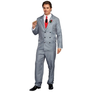 Adult's Mens Family Man Mr. Adam Fright Suit Costume - Mens 2X-Large  -  Neck 18-18.5" - Chest 50-52" - Waist 44-46" - Weight 225-275lbs