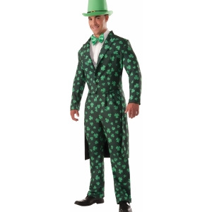 Adult's Mens St. Patrick's Day Shamrock Formal Suit Costume Mens Standard 42 42 chest 5'9 5'11 approx 170-190lbs - All