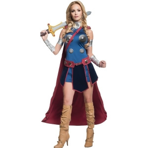 Womens Marvel Secret Wishes Valkyrie Thor Dress Costume - Womens Medium (10-14) approx 36-38" bust - 27-30" waist
