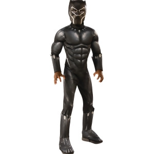 Boys Black Panther Original Vibranium Suit Deluxe Costume - Boys Large (12-14) for ages 8-10 approx 31"-34" waist - 56-60" height