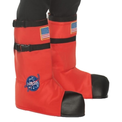 Adult's Orange Astronaut Boot Tops Costume Accessory - Standard size 