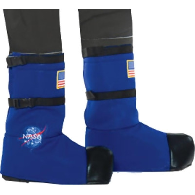 Adult's Blue Astronaut Boot Tops Costume Accessory - Standard size 