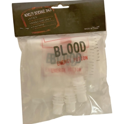 Adult's Beverage Doctor Blood Bags Drink Shot Costume Accessory - 1.5oz 