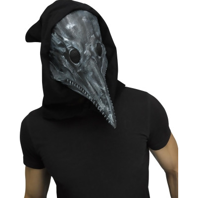 Plague Doctor Mask Gray Costume Accessory - Standard size 