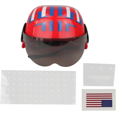 Child's Red Air Force Fighter Pilot Costume Accessory Helmet - Standard size 