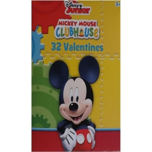 Mickey Mouse Clubhouse 32 Pack Of Valentines Day Cards - Standard Size