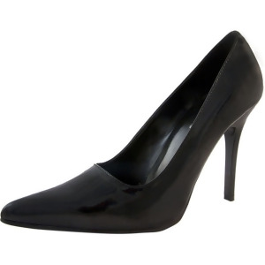 Women's Highest Heel Shoes 4 Classic Plain Pump Black Patent Pu - Women's US Shoe Size 6