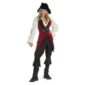 Adult Womens Pirates of the Caribbean Elizabeth Costume Womens Large 12-14 for 135-145 lbs approx 38 chest 30-32 waist 41-43 hips 27-29 inseam for 5'8
