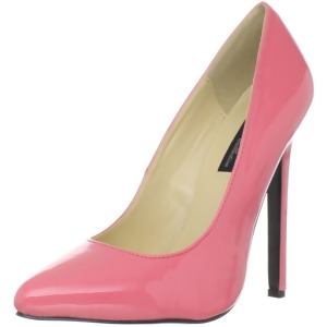 Women's Highest Heel Shoes 5 1/4 Heel Pump Coral Patent - Women's US Shoe Size 9