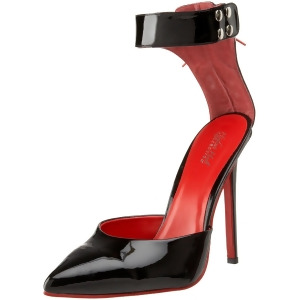 Women's Shoes 5 1/4 Ankle Strap With Rear Corset Lace Up Black Patent Pu - Women's US Shoe Size 13
