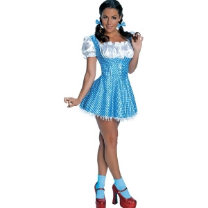Adult's Sexy Wizard of Oz Sequin Dorothy Adult Costume - Womens Large (12-14) approx 38-40 bust~ 30-32 waist