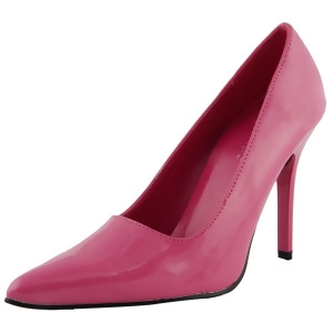 Women's Highest Heel Shoes 4 Classic Plain Pump Fuchsia Patent Pu - Women's US Shoe Size 5.5