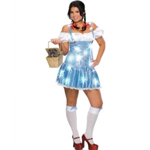 Adult Full Figure 14-16 The Wizard of Oz Dorothy Costume Womens Plus Size 14-16 approx 40-42 chest 36-40 waist - All