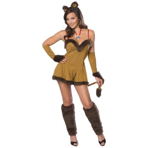 Adult Sexy Wizard of Oz Cowardly Lioness Adult Costume - Womens Small (4-6) approx 32-34" bust & 22-24" waist