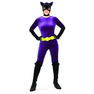 Adult Gotham Girls Batman Catwoman Super Hero Costume - Womens X-Small (0-2) approx 31-33" bust & 21-23" waist