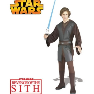 Star Wars Adults Mens Anakin Skywalker Costume - Mens Standard (44) 44" chest~ 5'9" - 5'11" approx 170-190lbs