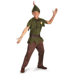 Child Official Disney Peter Pan Costume - Toddler (3T-4T) approx 22-23" chest~ 20-21" waist for 39-42" height & 34-38 lbs