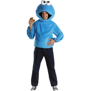 Deluxe Adult's Sesame Street Cookie Monster Costume - Mens Large-XL (42-46) 44-46" chest~ 5'9" - 5'11" approx 195-220lbs