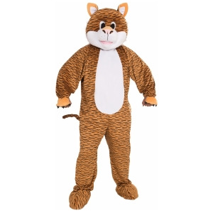 Mens 42-44 Tiger Parade or School Plush Mascot Costume Standard 42-44 42-44 chest 5'9 5'11 approx 160-185lbs - All