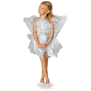 Girl's White Fairy Costume - Girls Small (4-6) for ages 3-5~ 36-47 lbs approx 23"-25" chest~ 21"-22" waist~ 23-25" hips~ 16-19" inseam for 39-47" heig