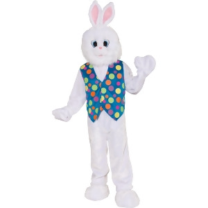 Mens 42-44 Easter Bunny Parade Event Plush Mascot Costume With Vest Standard 42-44 42-44 chest 5'9 5'11 approx 160-185lbs - All