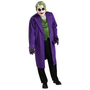 Adults Heath Ledger Batman Dark Knight Joker Costume - Mens Standard (44) 44" chest~ 5'9" - 5'11" approx 170-190lbs