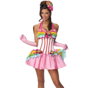 Women's Adult Sexy Lollipop Candy Girl Costume - Womens Large (10-12) approx 37-39 bust~ 29-31 waist