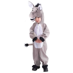 Child's Stuffed Plush Donkey Mascot Costume - Girls Small (4-6) for ages 3-5~ 36-47 lbs approx 23"-25" chest~ 21"-22" waist~ 23-25" hips~ 16-19" insea