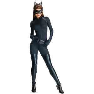 Women's Sexy Batman The Dark Knight Rises Catwoman Costume - Womens Small (4-6) approx 32-34" bust & 22-24" waist