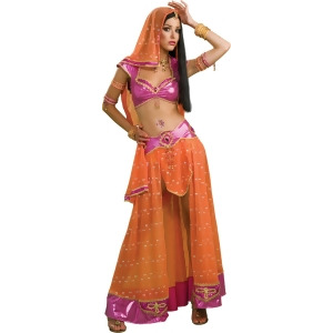 Women's Sexy Adult Bollywood Dancer Exotic Indian Costume - Womens Large (10-12) approx 37-39 bust~ 29-31 waist