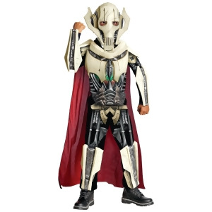 Boys Deluxe Star Wars Clone Wars General Grievous Costume - Boys Small (4-6) for ages 3-5 approx 25"-26" waist~ 44-48" height