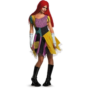 Adult's Sexy Nightmare Before Christmas Sally Costume - Womens Small (4-6) approx 24-26 waist~ 35-37 hips~ 33-35 bust 110-120 lbs