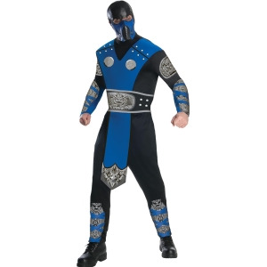 Adult's Mortal Kombat Sub-Zero Ninja Assassin Costume - Mens Medium (38-40) 38-40" chest~ 5'7" - 6'1" approx 120-150lbs