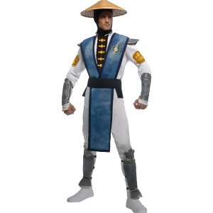 Adult Men's Mortal Kombat Raiden Ninja Costume - Mens Standard (44) 44" chest~ 5'9" - 5'11" approx 170-190lbs