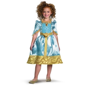 Child Disney Pixar Brave Princess Merida Fergus Costume - Girls Small (4-6x) for ages 3-5~ 39-50 lbs approx 23"-26" chest~ 21"-23" waist~ 23-26" hips~