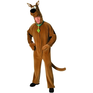 Adult Large Deluxe Scooby-Doo Plush Mascot Costume Standard 42-44 42-44 chest 5'9 5'11 approx 160-185lbs - All