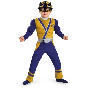 Toddler's Gold Power Rangers Samurai Muscle Chest Costume - Toddler (2T) approx 20-21" chest~ 19-20" waist for 30-34" height & 27-30 lbs