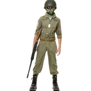 Child Top Gun Wing Man Pilot Flight Suit Costume - Boys X-Small (4-6x) for ages 3-5~ approx 45 lbs~ 26.5" chest~ 23.5" waist~ 26.5" seat~ 45-49" heigh